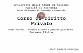 Università degli Studi di Salerno Facoltà di Economia Corso di Laurea in Economia e Commercio Prof. Daniela Valentino Corso di Diritto Privato Parte seconda.
