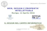© 2010 Barzanò & Zanardo – Giorgio Contadin 1 WEB, DESIGN E PROPRIETA INTELLETTUALE Rovigo, 12 Aprile 2010 IL DESIGN NEL CAMPO INFORMATICO.