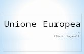 Unione Europea di Alberto Paganelli. Ha origine dai trattati di Roma del 1957. Data in cui nasce la comunità economica Europea (C.E.E.) Comunità nata.