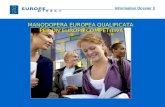 Information Dossier 3 MANODOPERA EUROPEA QUALIFICATA PER UNEUROPA COMPETITIVA.