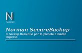 Norman SecureBackup Il backup flessibile per le piccole e medie imprese.