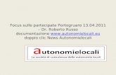 Focus sulle partecipate Portogruaro 13.04.2011 – Dr. Roberto Russo documentazione  doppio clic News Autonomielocali.