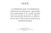 AEEE La didattica per competenze nellarea economica, giuridica ed aziendale e le Linee guida del secondo biennio e ultimo anno per l'istruzione tecnica.