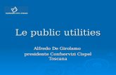 Le public utilities Alfredo De Girolamo presidente Confservizi Cispel Toscana.