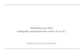 Piattaforma ASP (allegato applicazione corsi e f.a.d.) Padova, martedì 10 marzo 2003.