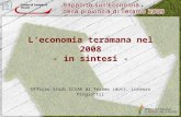 Leconomia teramana nel 2008 - in sintesi - Ufficio Studi CCIAA di Teramo (dott. Lorenzo Pingiotti )
