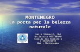 MONTENEGRO La porta per la belezza naturale Sanja Vlahović, Phd Universita MEDITERAN Facolta del turismo e lospitalita Bar - Montenegro.