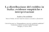 Andrea Brandolini Banca dItalia, Servizio Studi di struttura economica e finanziaria Ciclo di incontri su Diseguaglianza, povertà e politiche pubbliche.