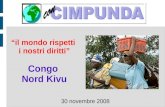 30 novembre 2008 il mondo rispetti i nostri diritti Congo Nord Kivu.