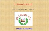 S. Pietro in Vincoli XVIII ^ Passeggiata - 30.1.11 Paolo e Martina.