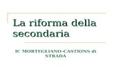 La riforma della secondaria IC MORTEGLIANO-CASTIONS di STRADA.