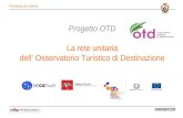 Progetto OTD La rete unitaria dell Osservatorio Turistico di Destinazione Provincia di Livorno