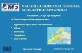 VALORI EUROPEI NEL SISTEMA SCOLASTICO SPAGNOLO PALERMO, 27 Maggio 2005 PROGETTO ESIC VALORI DELL’UNIONE EUROPEA La Unione Europea si fonda sui seguenti.