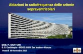 Ablazioni in radiofrequenza delle aritmie sopraventricolari Venerdì 09 Novembre 2012 Dott. P. SARTORI S. C. Cardiologia – IRCCS A.O.U. San Martino - Genova.