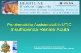 Problematiche Assistenziali in UTIC: Insufficienza Renale Acuta Dott.ssa Fabiola Sanna*, Patrizia Zumbo CPSE/CAD Dipartmento Cardiologico*, CPS Inf UTIC.
