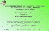 29/10/2004 CARATTERIZZAZIONE DI PARAMETRI FUNZIONALI DI SUBSTRATI DI LiNbO 3 TRAMITE SPETTROSCOPIA RAMAN Tesi Sperimentale di Laurea di Massimo Marinone.
