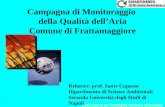 Laboratorio per l’Indagine Chimico-ambientale 1 Campagna di Monitoraggio della Qualità dell’Aria Comune di Frattamaggiore Relatore: prof. Sante Capasso.