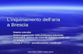 Classe SU01a did@tic Virginia Alberti 1 L’inquinamento dell’aria a Brescia Materie coinvolte: Sistemi organizzativi della produzione industriale, matematica,