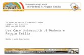 In cammino verso l'identità unica ESSENZA DEL DIRITTO SONO quindi POSSO Use Case Università di Modena e Reggio Emilia Maria Laura Mantovani.