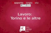 Lavoro: Torino e le altre Rapporto Giorgio Rota. Il 14° Rapporto Giorgio Rota (25 Maggio 2013) 1) Le Basi economiche Imprese Settori: automotive, edilizia,