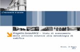 Progetto InnovANCE – Stato di avanzamento delle attività relative alla metodologia di codifica Milano, 24 Maggio 2012.