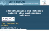 Identificazione dei database interni alle applicazioni software Napoli 30 gennaio 2014 Ing. Gennaro Di Giaimo Presidente del CdA Mediamobile Italia S.p.A.