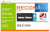 RECON Acquisizione Parametri Monitoraggio Live da remoto Storage e Analisi Riconoscimento Eventi Archivio Pazienti.