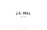 J.S. MILL 1806 - 1873 Paolo Scolari arete-