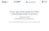 Ecosearch Corso su Tecniche Eddy Covariance, Todi 12-14 e 17-19 Settembre 2012 Cenni agli ambiti applicativi della metodologia Eddy Covariance Gerardo.