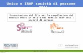 Tutti i diritti riservati  1 Unico e IRAP società di persone – 2011 Presentazione del file per la compilazione del modello Unico SP.