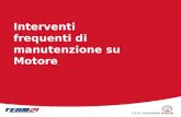 Interventi frequenti di manutenzione su Motore. Toyota Motor Italia – A/S Training Contenuti Sostituzione della cinghia di trasmissione Sostituzione della.