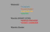 Distretti : Trasporti Smart Power Fuel Cell Lab NAVTEC Bando SMART CITIES NAPLES-PROMISE SMART HARBOUR Bando Cluster.