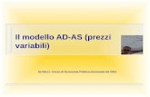 Il modello AD-AS (prezzi variabili) ELFELLI- Corso di Economia Politica-Uniroma3-AA 2011.