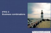 IFRS 3 Business combinations. Page 2 IFRS 3 Campo di applicazione Riguarda la contabilizzazione di tutte le business combinations (attraverso acquisizioni