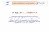 PA.GRC.20 - Allegato 1 Campagna per l’identificazione del paziente: "Presentazione per la formazione del personale dei reparti che partecipano alla sperimentazione.