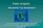 Super progetto QQ.storia “Lo Scorpione” Lavoro di gruppo: Cianca, Corvino, Funghi, Lanati, Pietra Università Cattolica di Milano – corso di Didattica della.