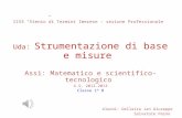 IISS “Stenio”di Termini Imerese – sezione Professionale Uda: Strumentazione di base e misure Assi: Matematico e scientifico-tecnologico A.S. 2012-2013.