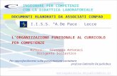 L’ORGANIZZAZIONE FUNZIONALE AL CURRICOLO PER COMPETENZE INSEGNARE PER COMPETENZE CON LA DIDATTICA LABORATORIALE I.I.S.S. “A.De Pace” Lecce Autore: Giuseppa.