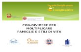 CON-DIVIDERE PER MOLTIPLICARE FAMIGLIE E STILI DI VITA Forum Regionale delle Associazioni Familiari della Lombardia.