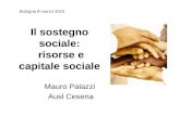 Il sostegno sociale: risorse e capitale sociale Mauro Palazzi Ausl Cesena Bologna 8 marzo 2010.