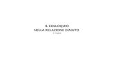 IL COLLOQUIO NELLA RELAZIONE D’AIUTO (F. Puglisi).