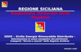 MAGGIO 2009 REGIONE SICILIANA Ragioneria Generale della Regione SERD – Sicilia Energia Rinnovabile Distribuita - Valorizzazione in senso energetico del.
