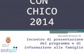 GIOCA CON CHICO 2014 Incontro di presentazione del programma e di informazione alle famiglie Comune di Reggiolo Mercoledì 26 marzo ‘14.