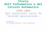 Svolta da: Di Giorgio Antonio e Iorio Salvatore Storia dell’Informatica e del Calcolo Automatico 1955-1964 Dal transistor nasce la “seconda generazione”…