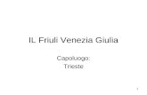 IL Friuli Venezia Giulia Capoluogo: Trieste 1. OVEST EST SUD NORD 2.