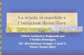 La scuola in ospedale e l’istruzione domiciliare Ufficio Scolastico Regionale per l’Emilia-Romagna IIS «Bartolomeo Scappi» Castel S. Pietro Terme (BO)