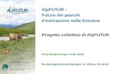 Società agricola del Moesano, S. Vittore, 23.04.09 Annj Harder-Furger e Irmi Seidl AlpFUTUR – Futuro dei pascoli d’estivazione nella Svizzera Progetto.