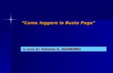 “Come leggere la Busta Paga” a cura di: Antonio G. BUONOMO a cura di: Antonio G. BUONOMO.