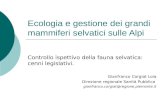 Ecologia e gestione dei grandi mammiferi selvatici sulle Alpi Controllo ispettivo della fauna selvatica: cenni legislativi. Gianfranco Corgiat Loia Direzione.