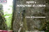 CLUB ALPINO ITALIANO Sez di Foligno NODI e MANOVRE di CORDA Corso di Escursionismo Direttore dell Corso:AE EAI Pino Scattaro,.